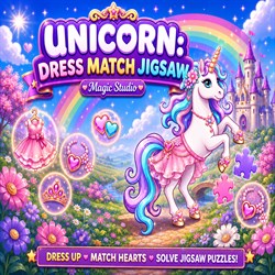 Unicorn: Dress Match Jigsaw