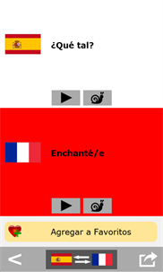 Spanish to French phrasebook screenshot 3
