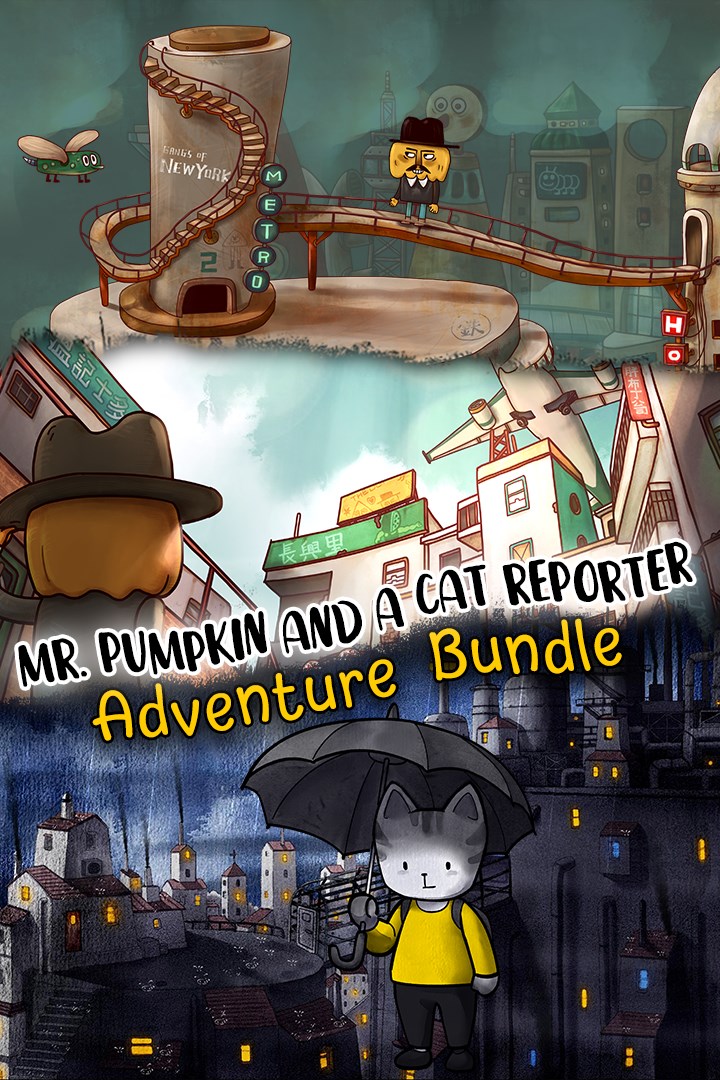 Скриншот №1 к Mr. Pumpkin Adventure Mr. Pumpkin 2 Kowloon walled city RainCity