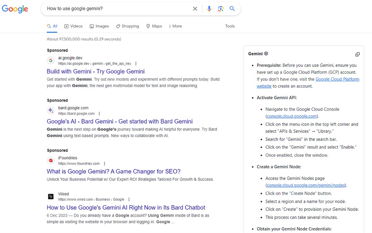 Gemini for Google