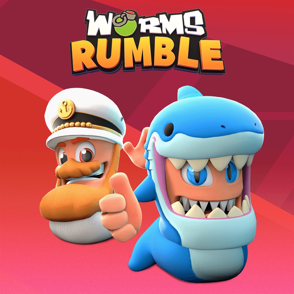 Worms Rumble - Captain & Shark Double Pack cover art (full size)