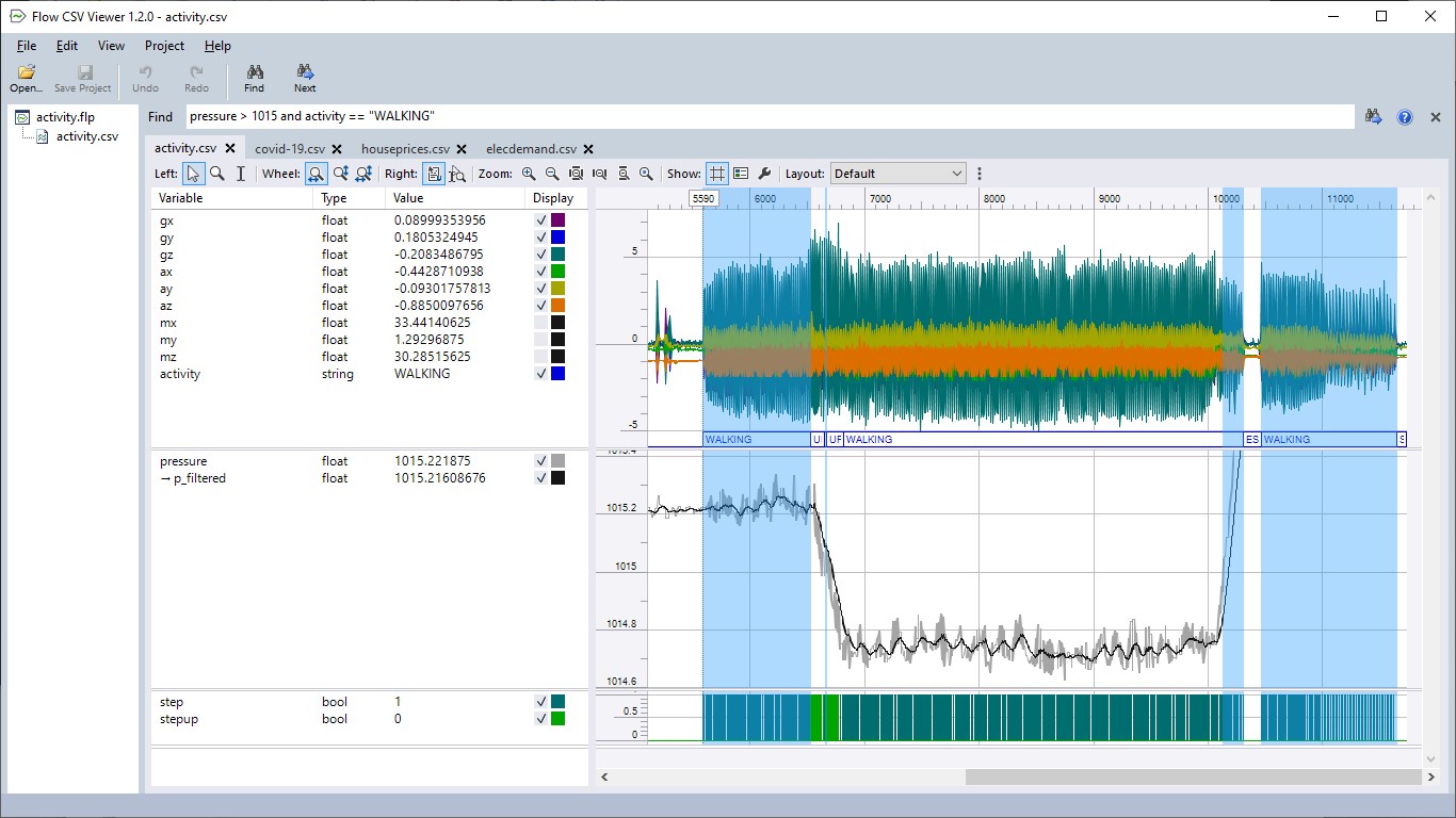 Flow CSV Viewer screenshot
