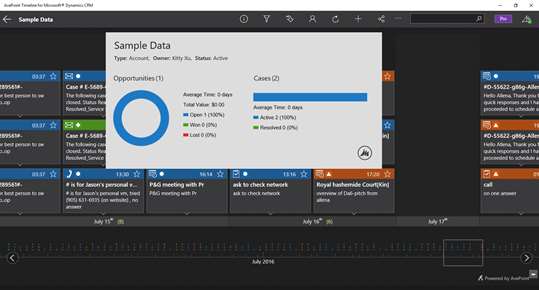 AvePoint Timeline for Microsoft® Dynamics CRM screenshot 3