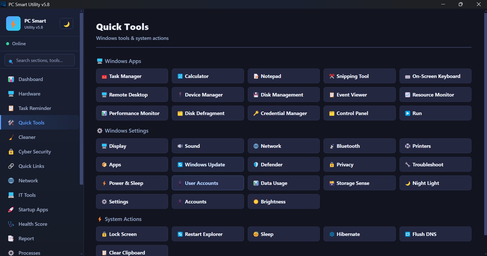PC Smart Utility screenshot