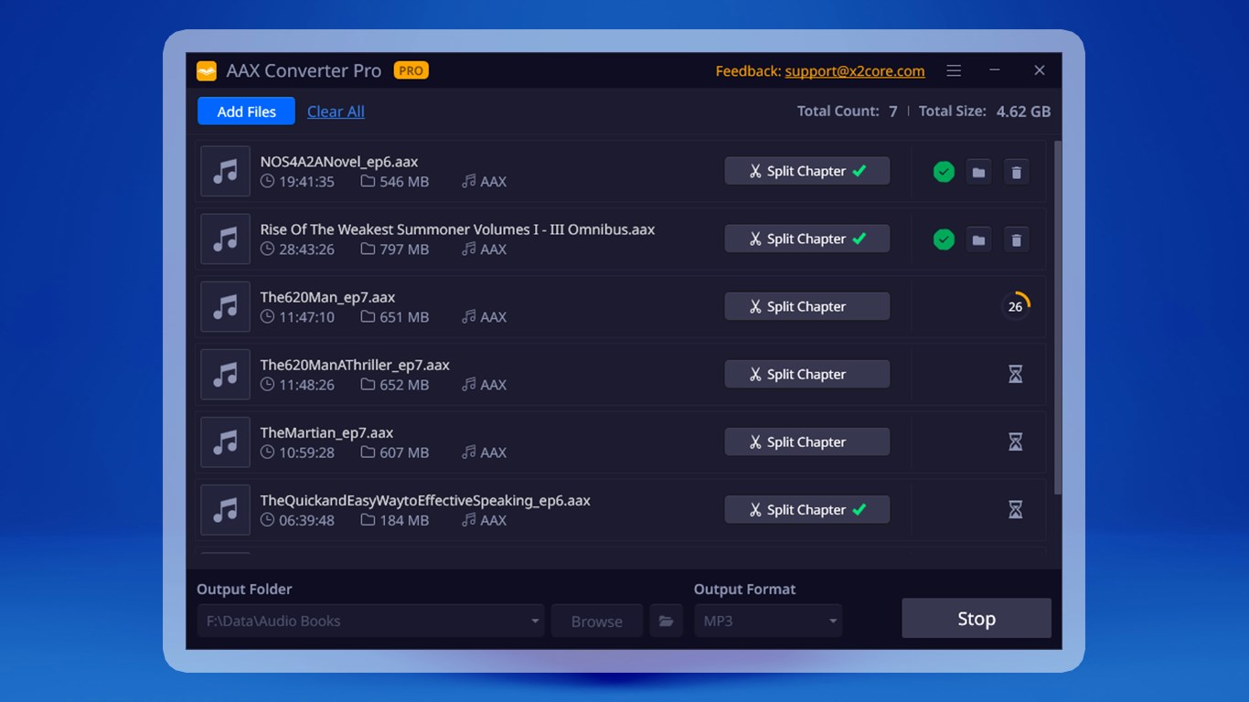 AAX Converter Pro - Audible Converter, AAX to MP3 screenshot