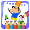 shinchan and Cartoon Coloring Book