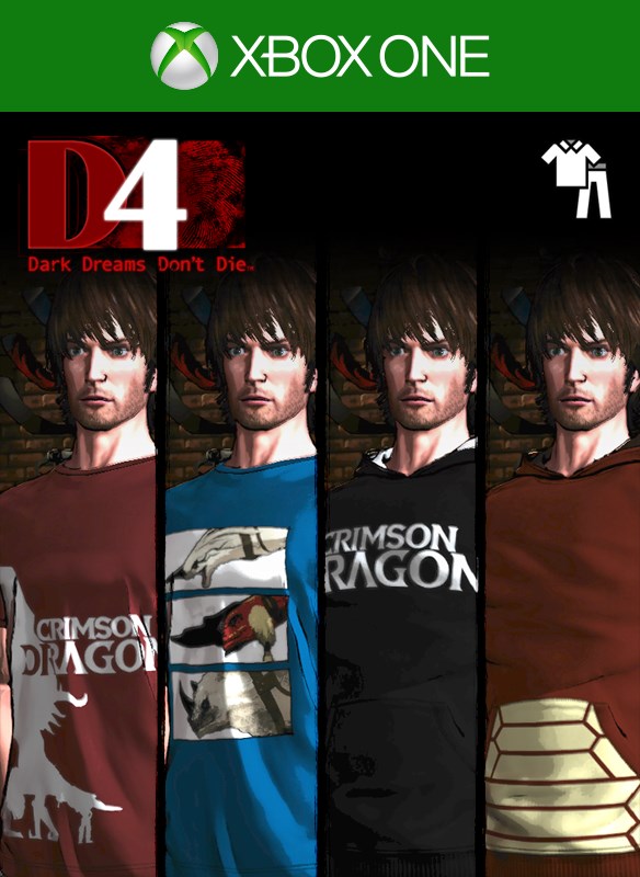 D4: Dark Dreams Don't Die - Conjunto de roupas de Crimson Dragon