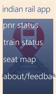 Indian Rail App screenshot 1
