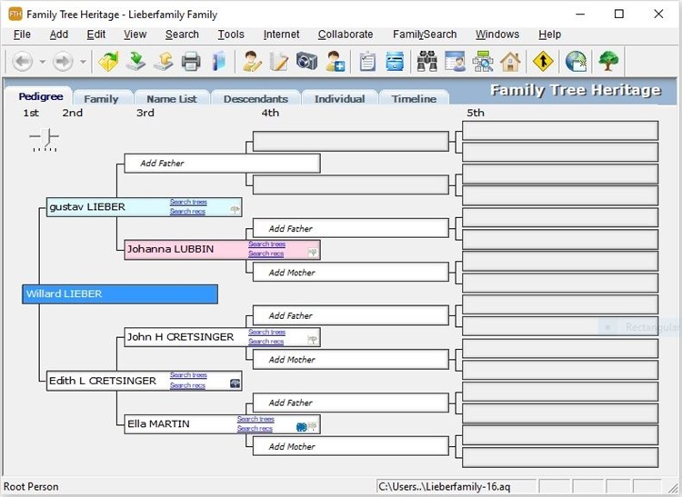 Family Tree Heritage Gold 16 - PC - (Windows)