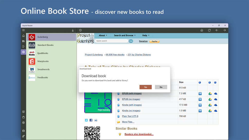 Aquile Reader - Modern epub ebook reader_5