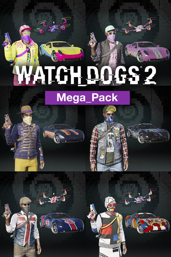 Watch Dogs2 - MEGA PACK Xbox Series X|S and Xbox One cover art