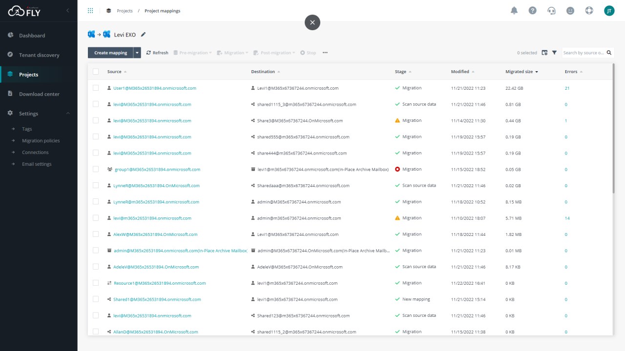 Snapshot 3 of Fly (SaaS) for Microsoft 365