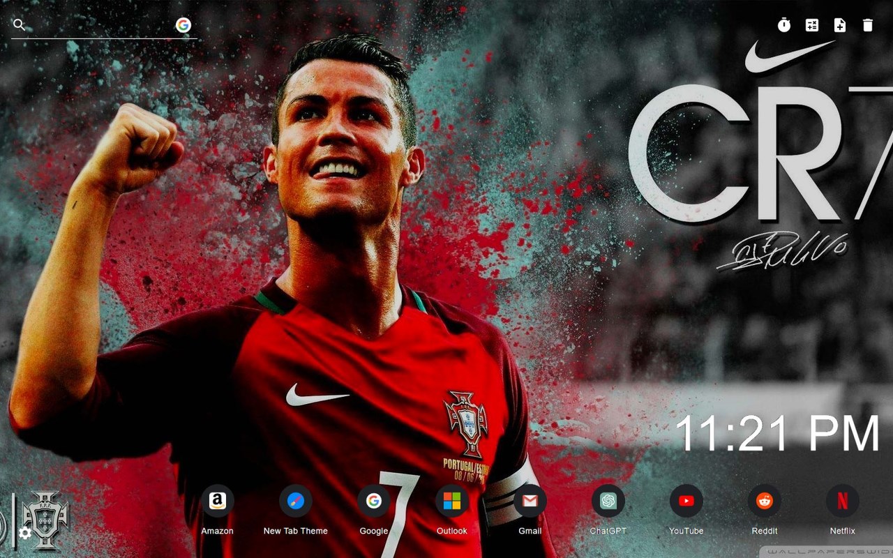 World Cup Football Stars Wallpaper New Tab