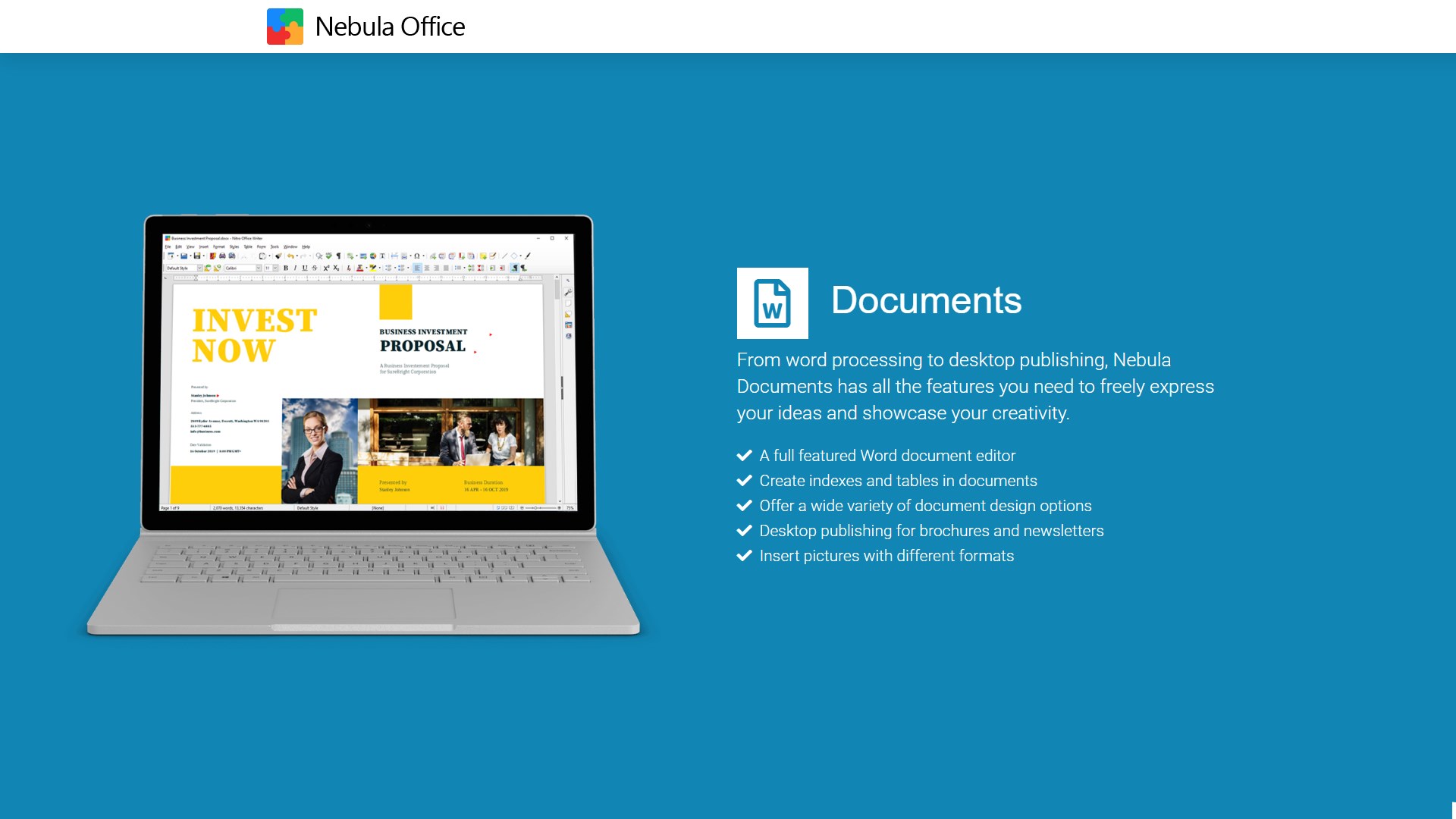 Nebula Office Suite Screenshot