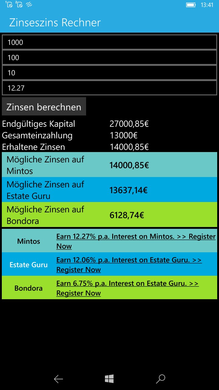 复利计算器- Windows官方下载| 微软应用商店| Microsoft Store