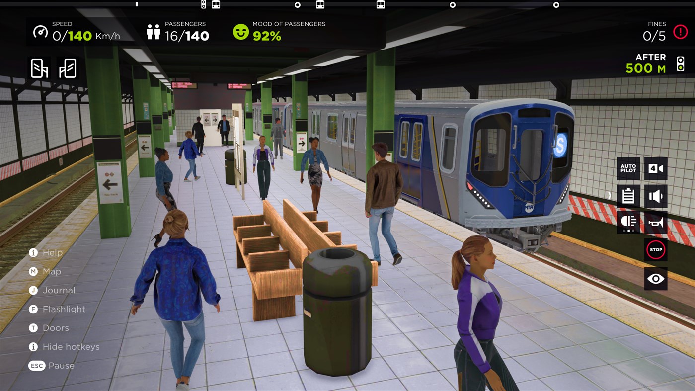 #6. Subway Simulator 3D - Metro Train Driving (Windows) By: Vortex Labs Apps LLP