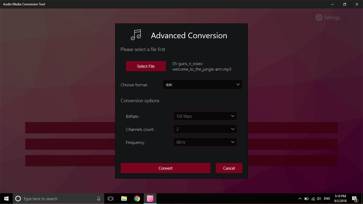 #2. Audio Media Conversion Tool (Windows) Oleh: Roxy