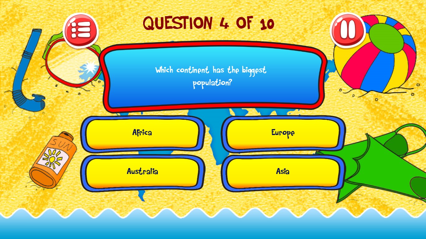 Geography Knowledge Test Game for Windows 10