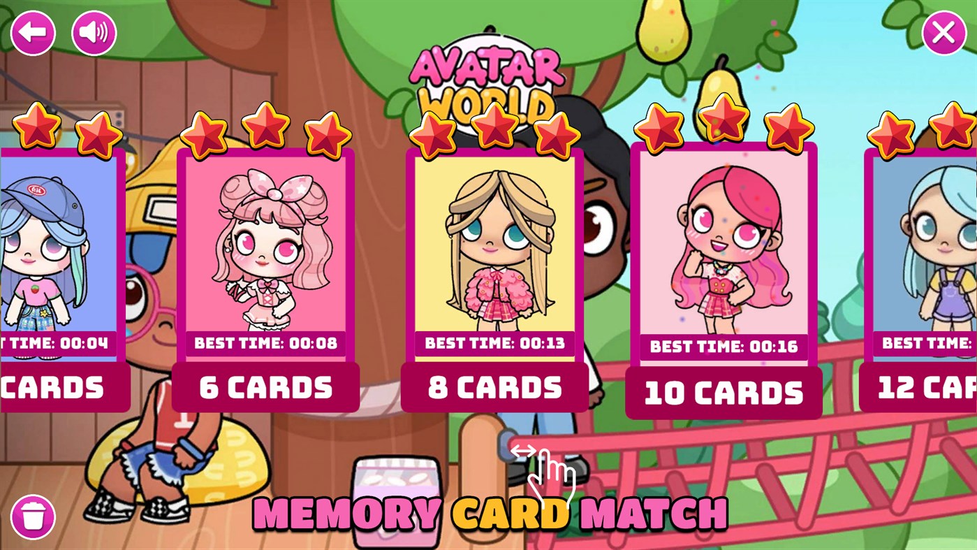 #3. Avatar Girls Memory Card Match (Windows) 由: Ken Coloring