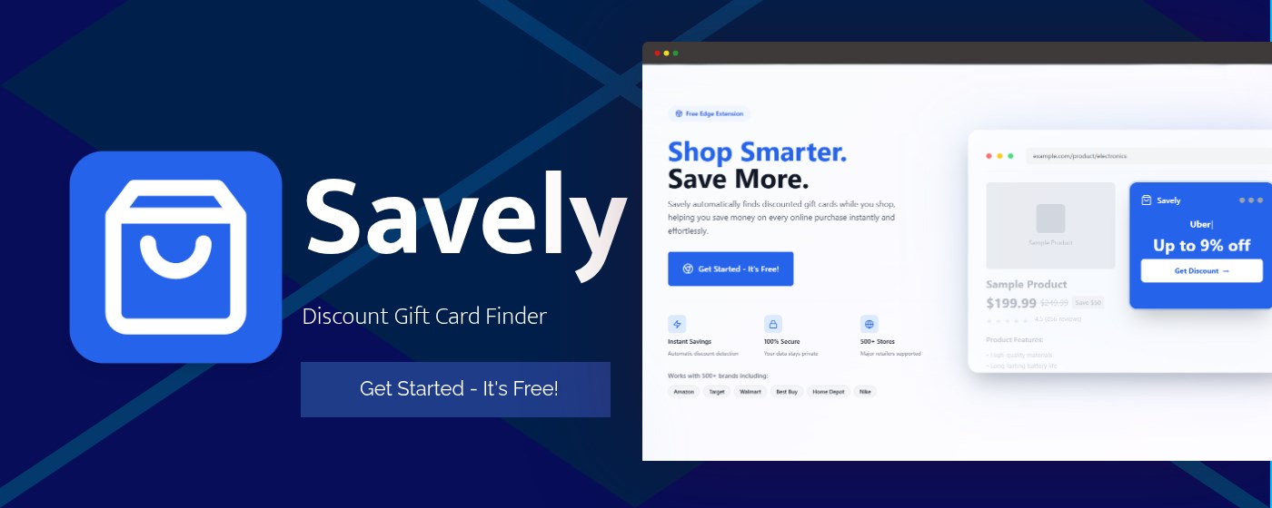 Savely - Save More with Discounted... Stats, Downloads & Safety Check ...