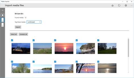 Media Importer Screenshots 1