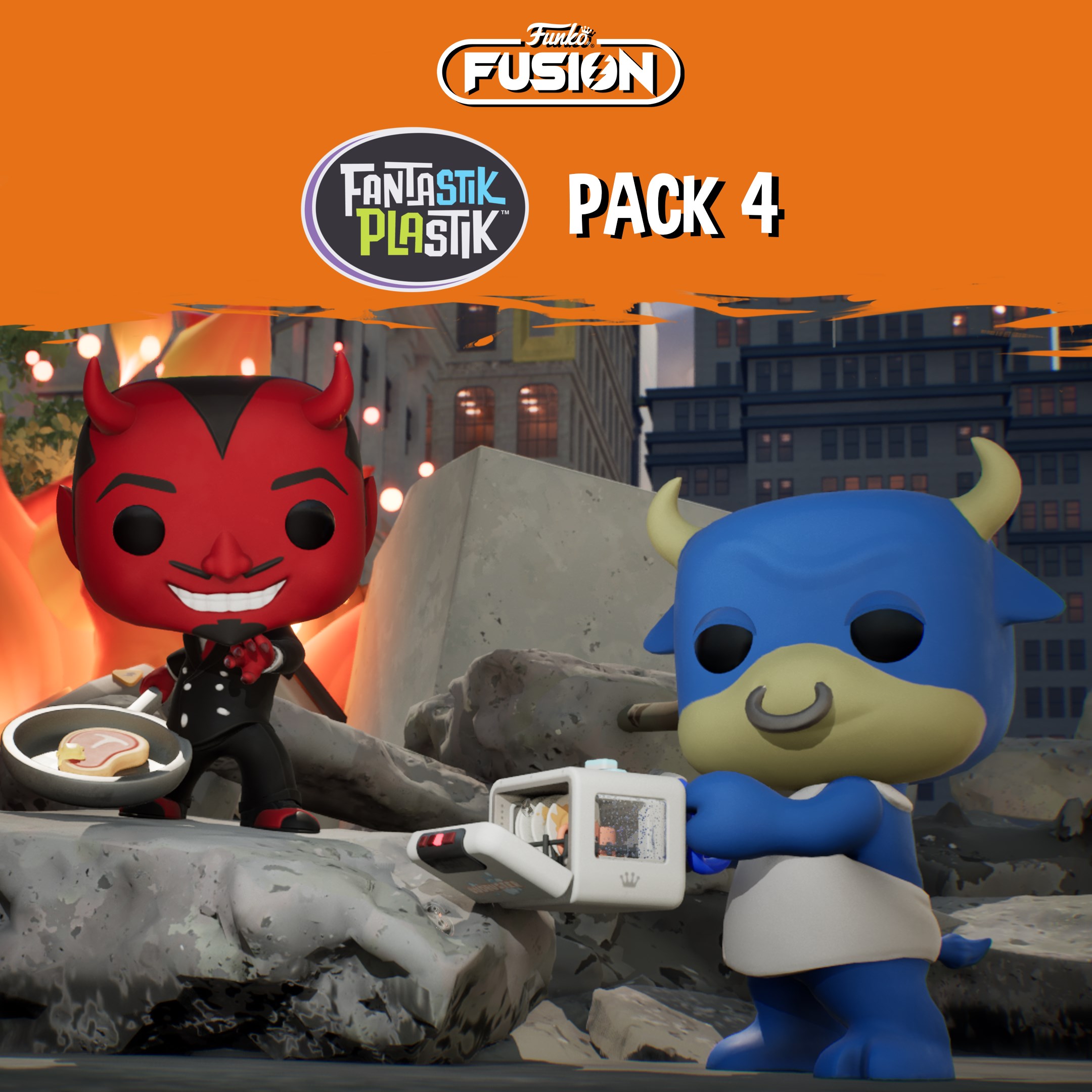 Funko Fusion - Fantastik Plastik Pack 4 - T-Bone and El Diablo