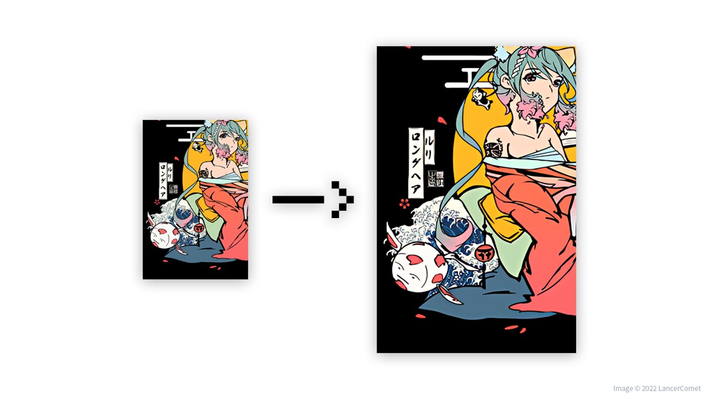 #3. ScaleUp - Image upscaler (Windows) Podle: LancerComet