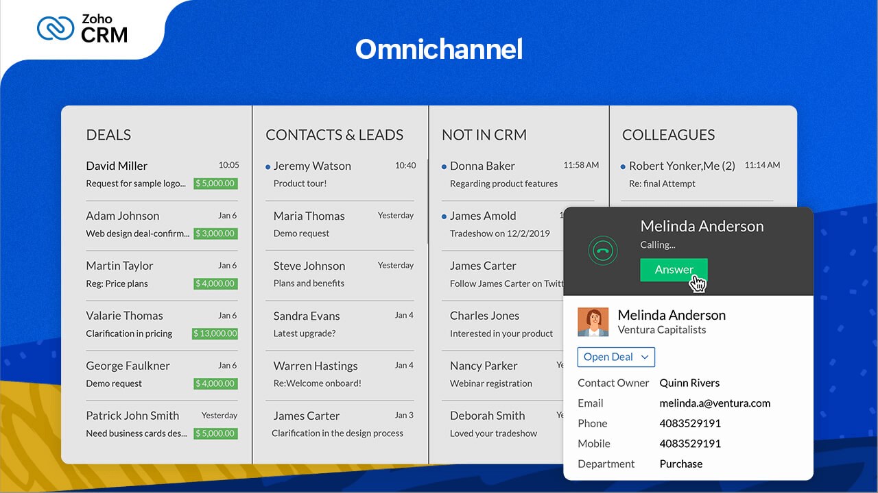 Snapshot 5 of Zoho CRM