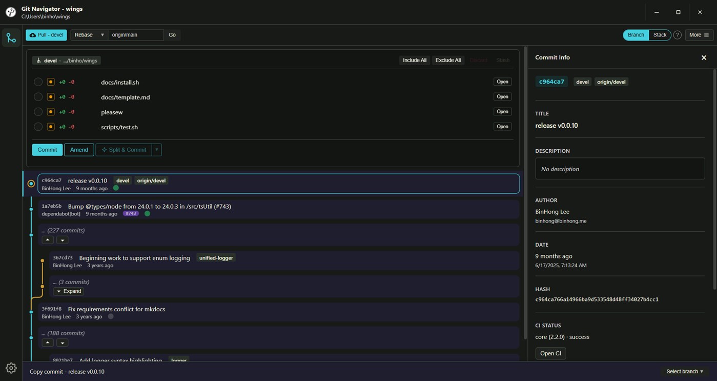 #2. Git Navigator (Windows) Ved: binhonglee