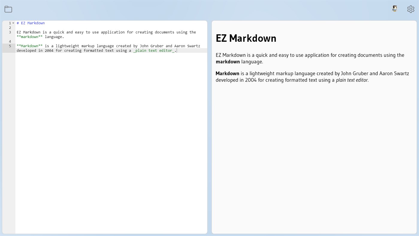 #1. EZ Markdown (Windows) Oleh: Ape Apps