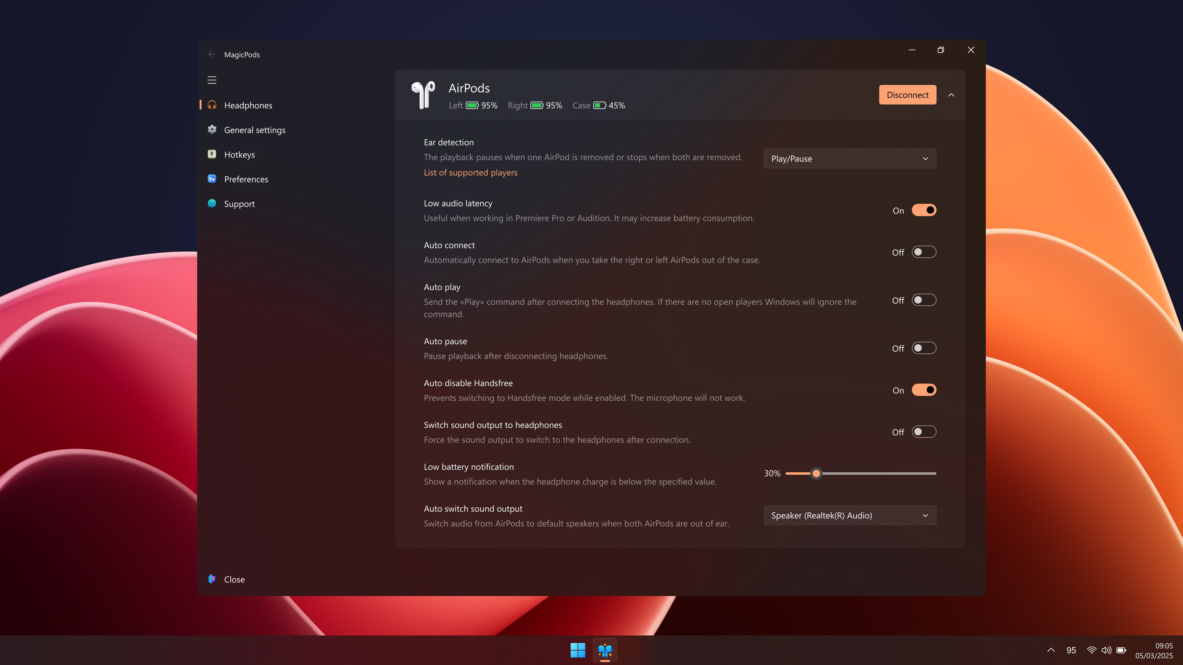 MagicPods screenshot