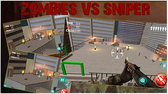 Zombies Vs Sniper - Helicopter Air Shooting Attack screenshot 1