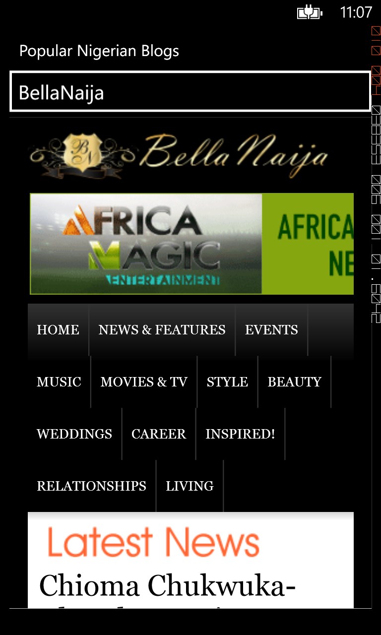 Screenshot 2 Popular Nigerian Blogs windows
