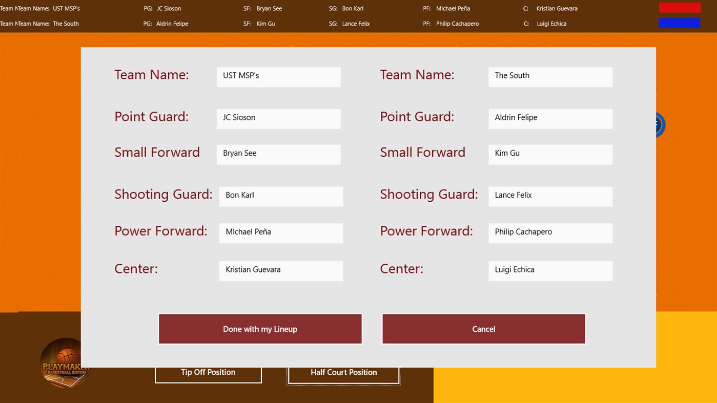 #2. PlayMaker Basketball (Windows) By: Xtian