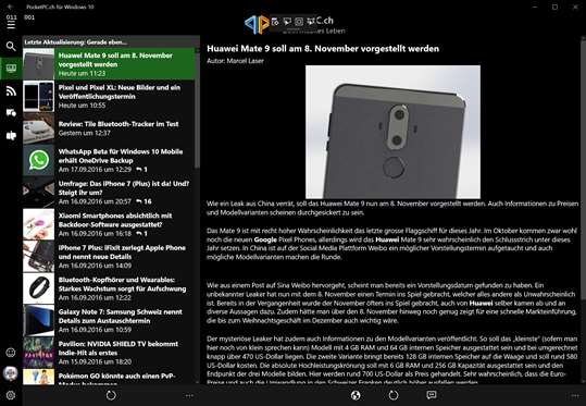 PocketPC.ch für Windows 10 screenshot 5