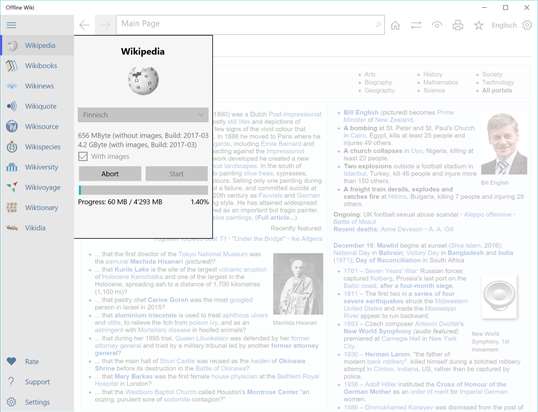 Offline Wiki screenshot 2