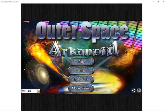 Outer Space Arkanoid Future screenshot 1