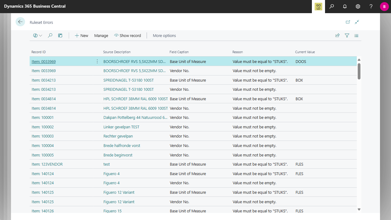 Snapshot 2 of Data Management Tool
