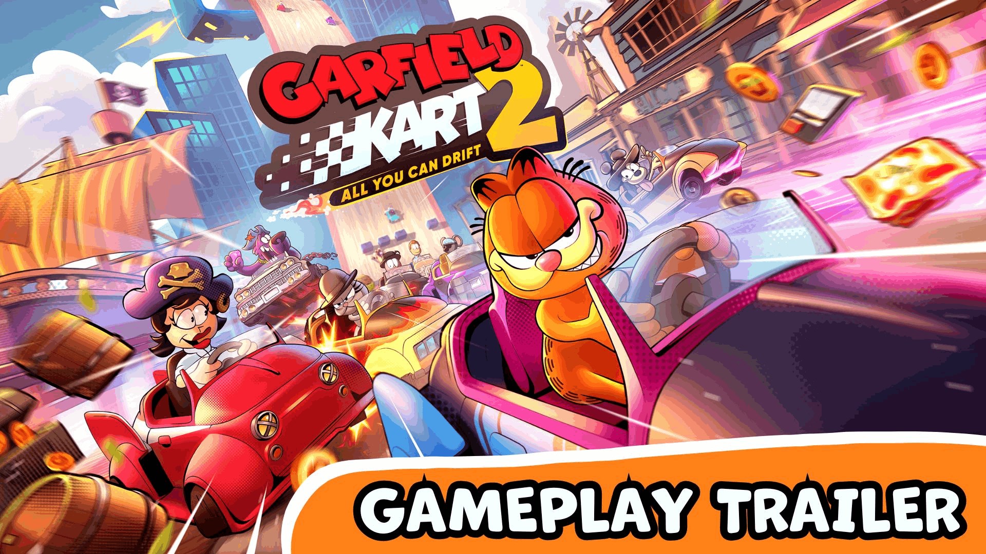 Garfield Kart 2 - All You Can Drift - Gameplay Trailer 
