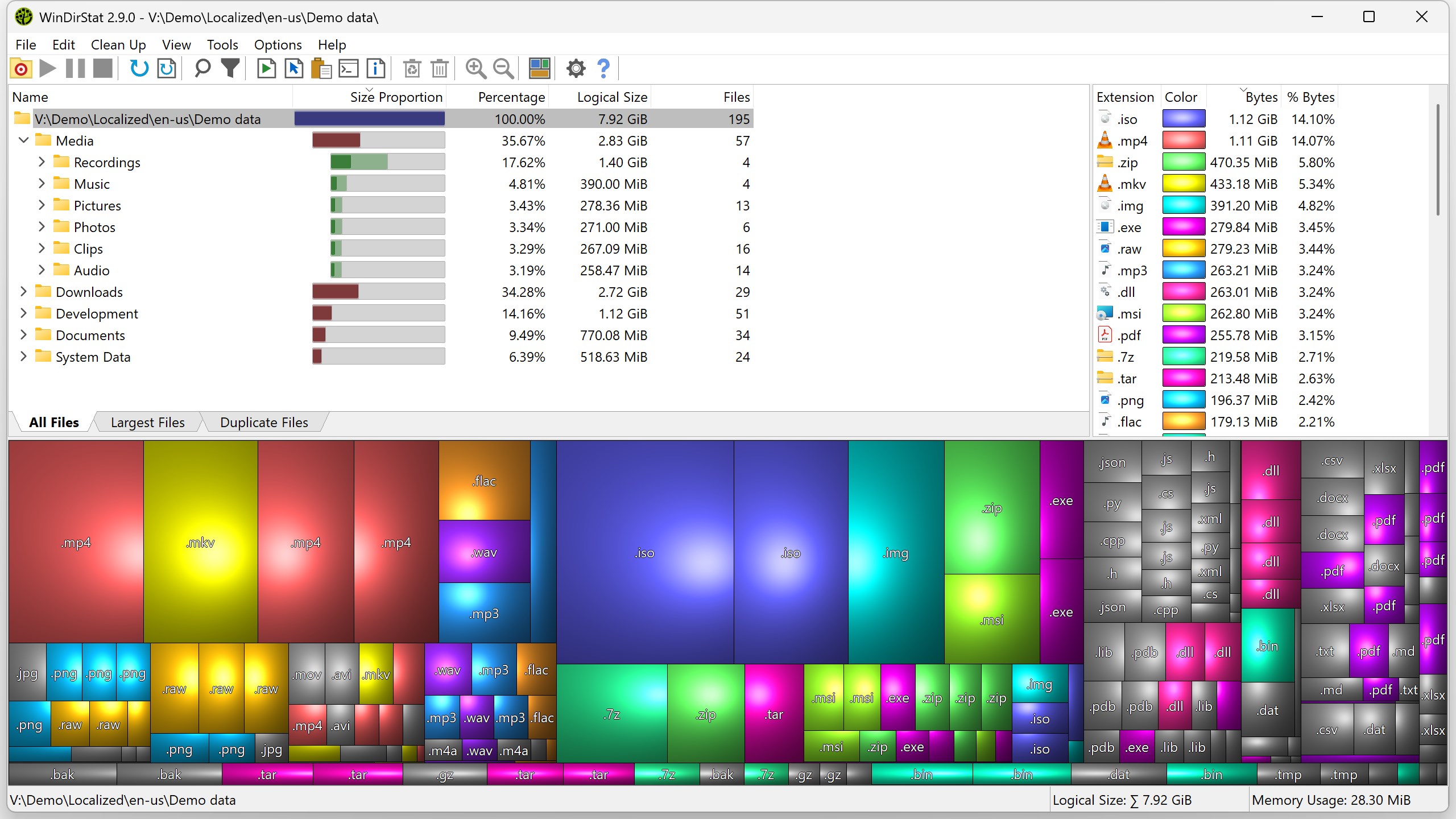 WinDirStat screenshot