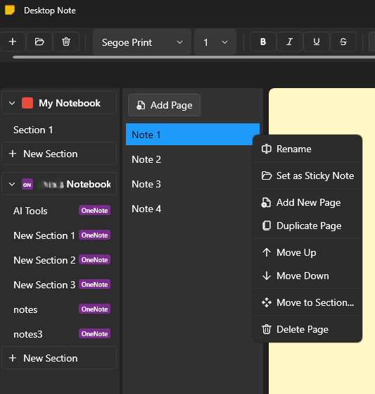 Notes - Keep screenshot