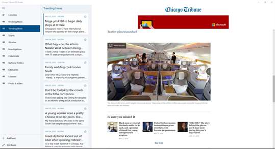 Chicago Tribune News Reader screenshot 1