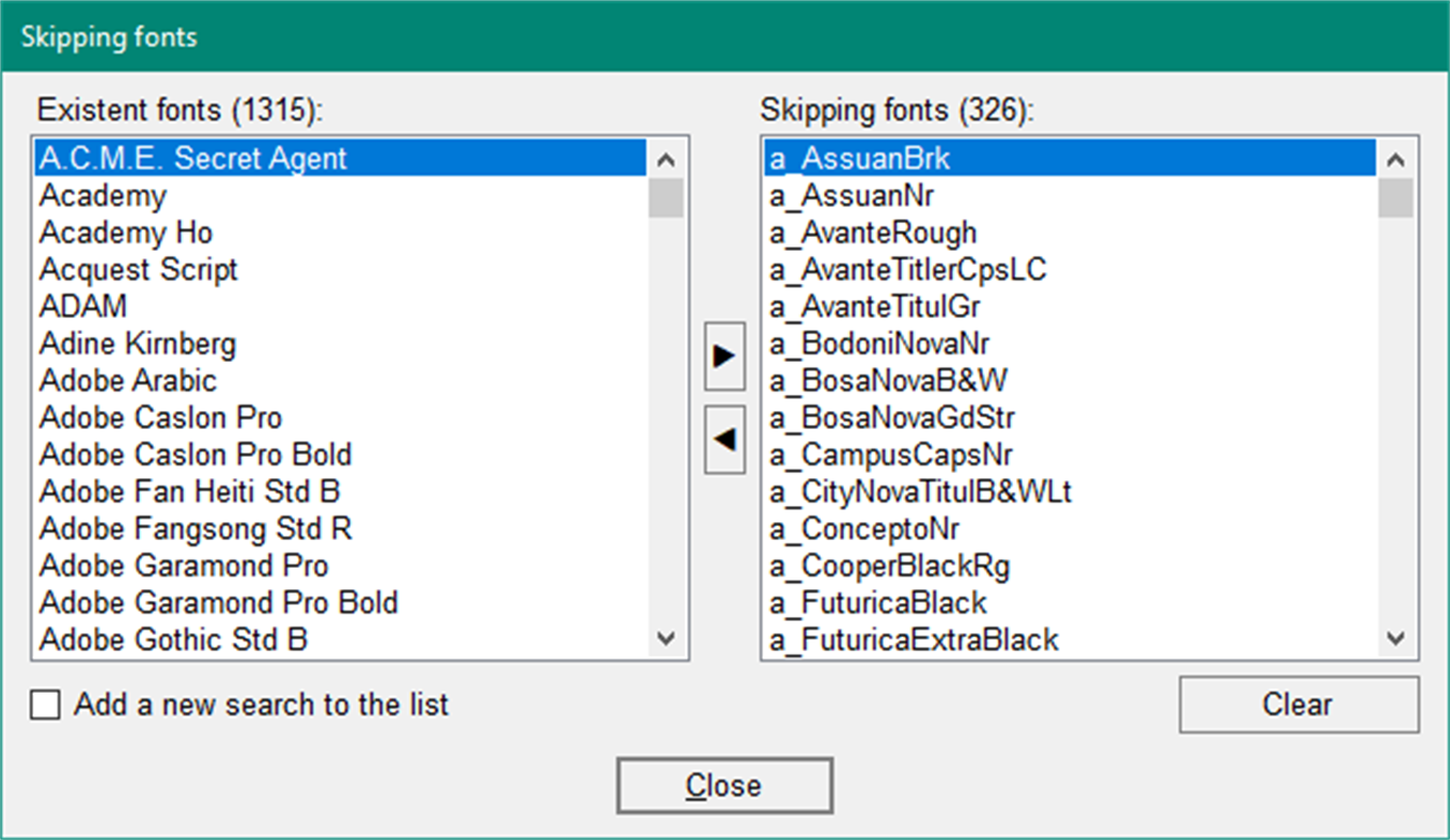 #2. Font finder by FDL (Windows) 由: RD AAOW Free development lab