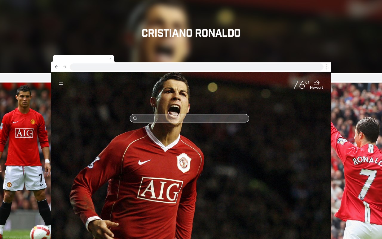 Cristiano Ronaldo HD Wallpaper Theme