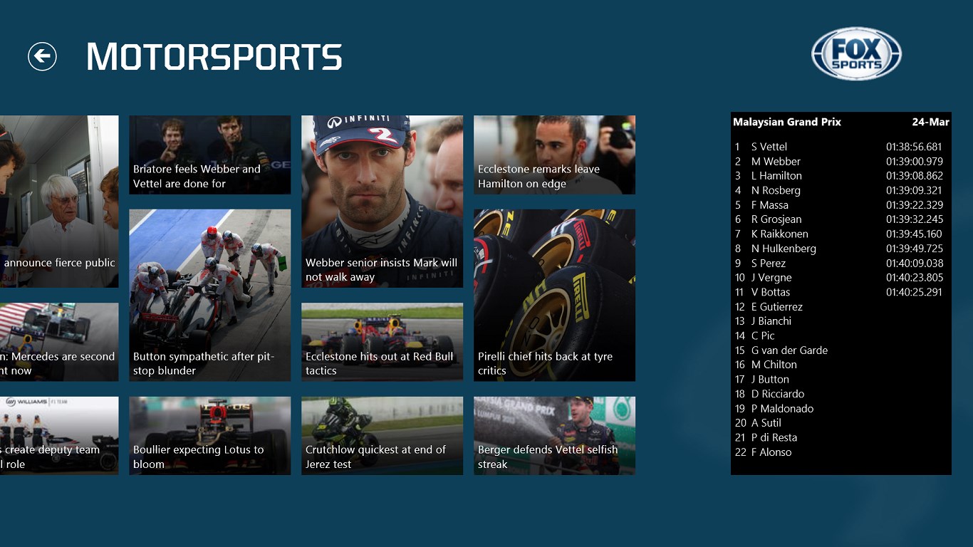 FOX SPORTS for Windows 10 free download on 10 App Store