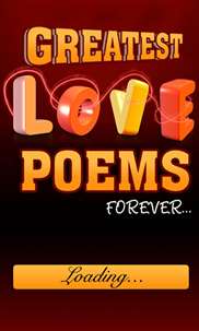 Greatest Love Poems Forever screenshot 1