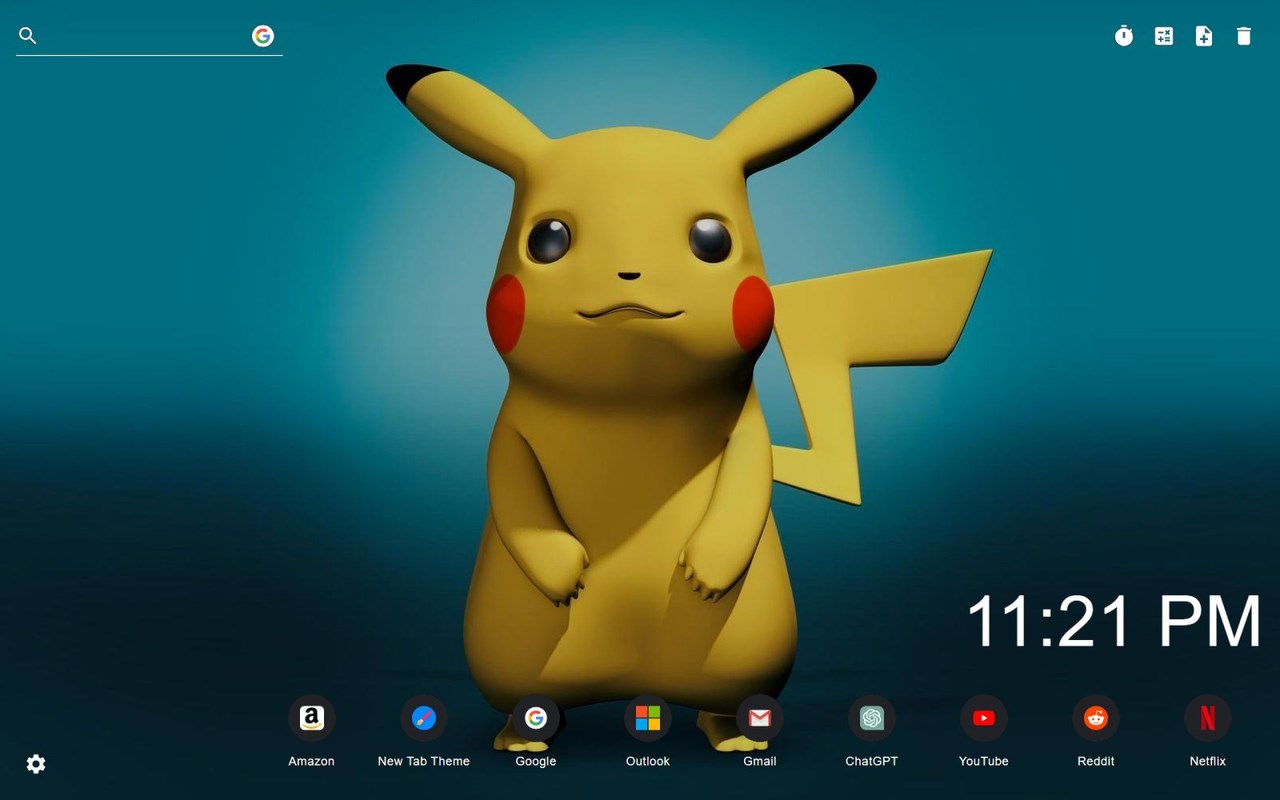 Pikachu Wallpaper New Tab