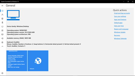 System Essentials for Windows 10 Screenshots 1