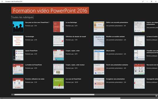 Formation vidéo PowerPoint ® 2016 screenshot 4