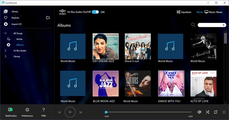 CurioSound: Hi-Res Conv Audio Player / Windows - AppAgg.